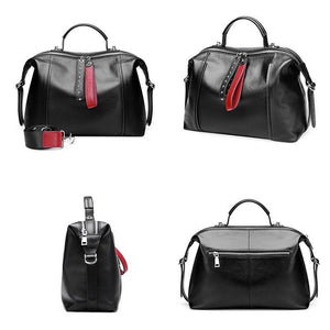 Cowhide Messenger Bag Genuine Leather  Handbag - soqexpress