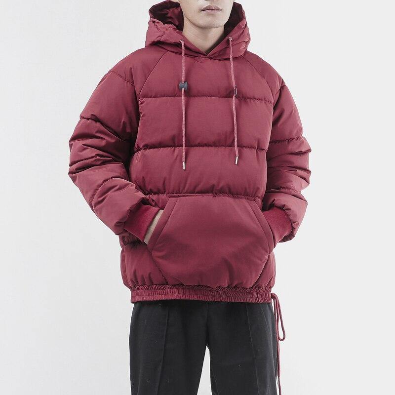 Mens winter oversized bubble coat jacket warm wear and hooded Windbreaker - soqexpress