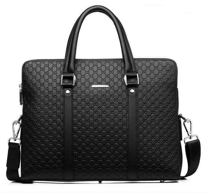 Men's Leather Business Briefcase - soqexpress