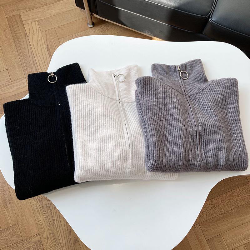 Casual Thick Long Sleeve Pullover Jumpers Female - soqexpress