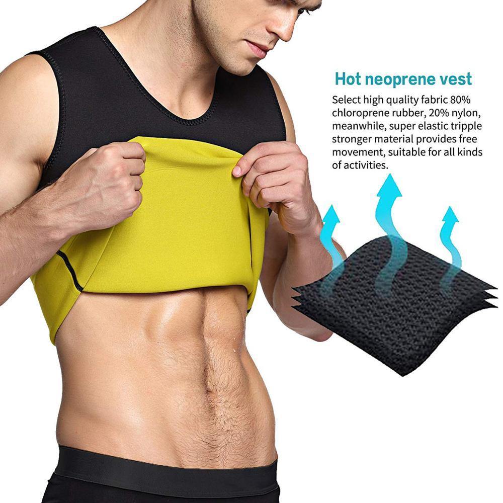 Men's Hot Sweat Body Shaper Slimming Belt Belly Men Slimming Vest - soqexpress