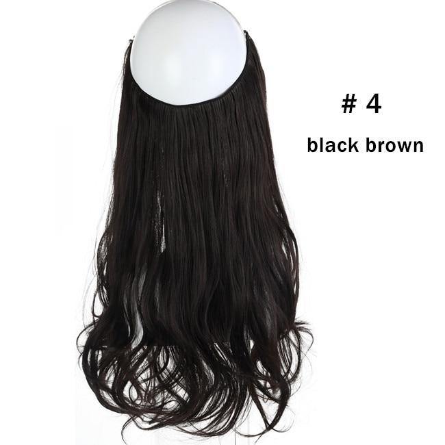 Wave Halo Hair Extensions Invisible Ombre - soqexpress