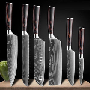 Japanese Stainless Steel Chef Knife Set - soqexpress