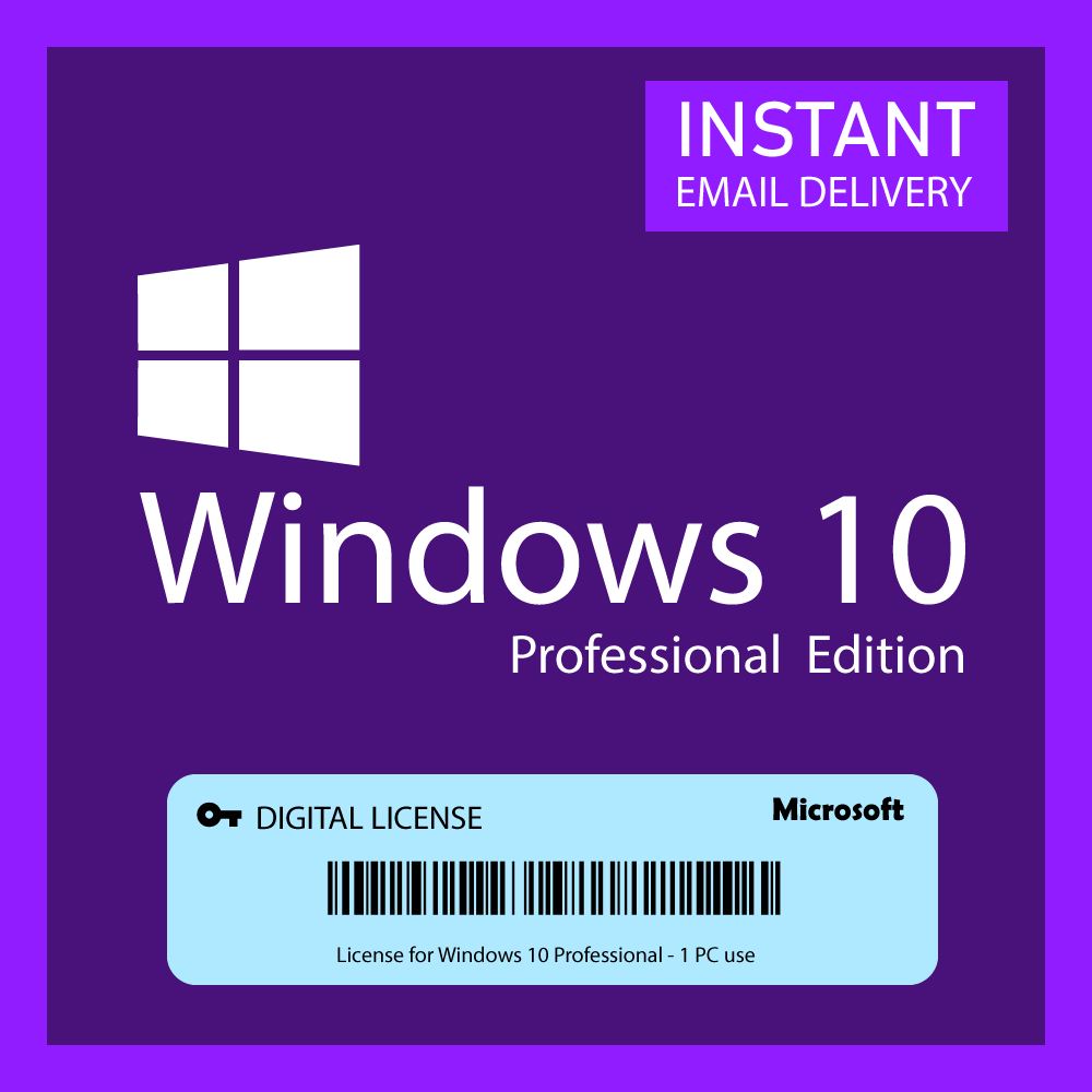 Microsoft Windows 10 PRO Professional Genuine License KEY - Instant Delivery 5 minute - soqexpress