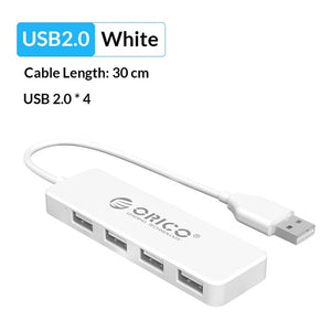 ORICO High Speed 4 Ports USB 3.0 HUB With Power Supply Port USB2.0 Splitter