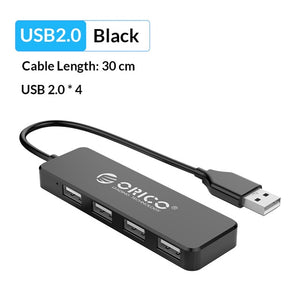 ORICO High Speed 4 Ports USB 3.0 HUB With Power Supply Port USB2.0 Splitter