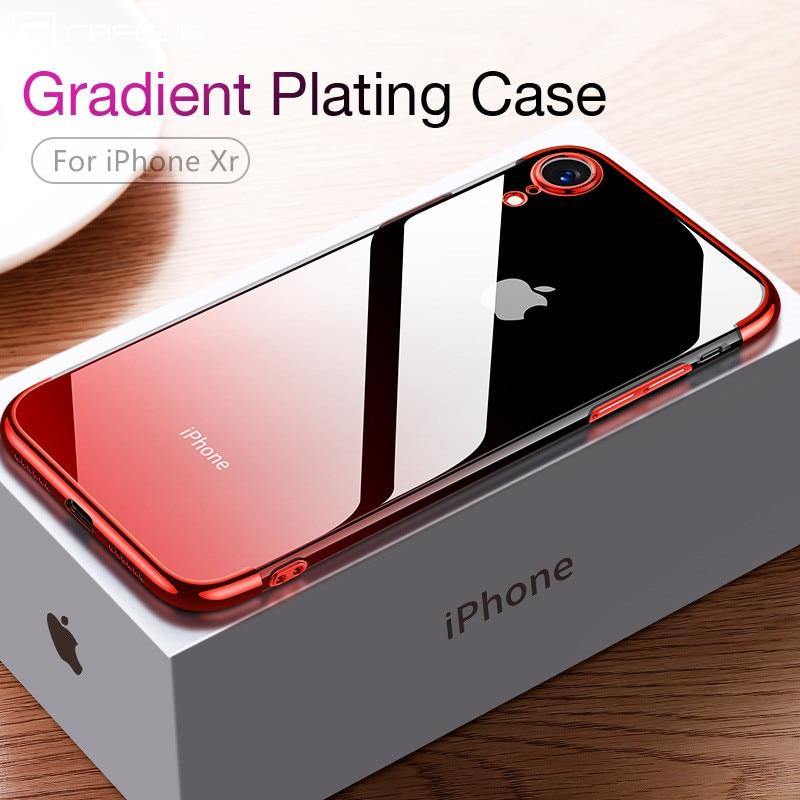 Case for iPhone Xr XS XS Max Cover Transparent Silicone Cover - soqexpress