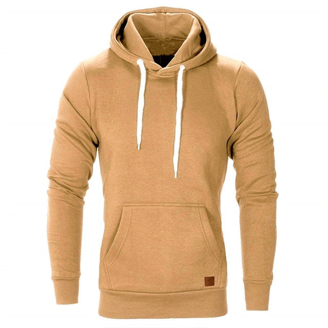 Sweatshirts Men NEW Casual Hoodies Brand Male Long Sleeve Solid Hooded