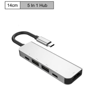 HUB Adapter 9-in-1 USB C Type-c 3.0 USB-C To HDMI 4K SD/TF Card Reader