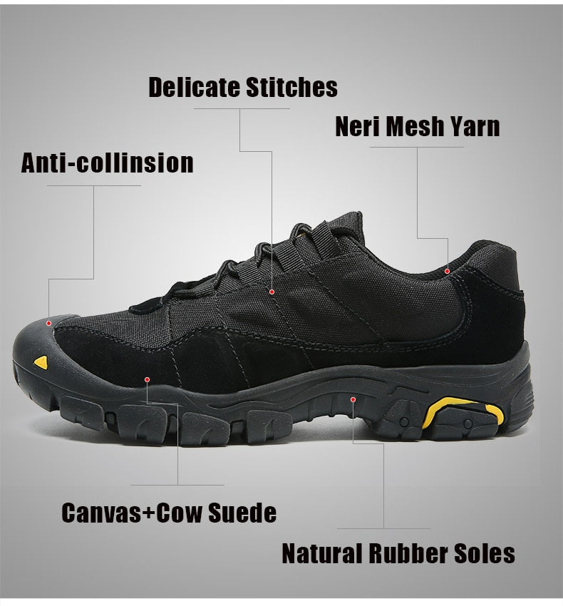 Outdoor Men Hiking Shoes Waterproof Breathable Tactical Combat Army Boots