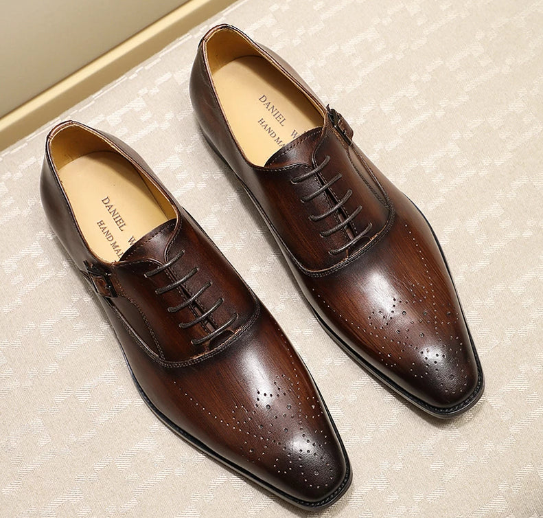 Men's Benito Leather Oxford Dress Shoes
