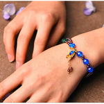 Handmade Flower Ethnic Energy Stone Beads Bracelet