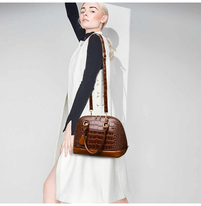 New Fashion  Leather  Shell Bag Lady