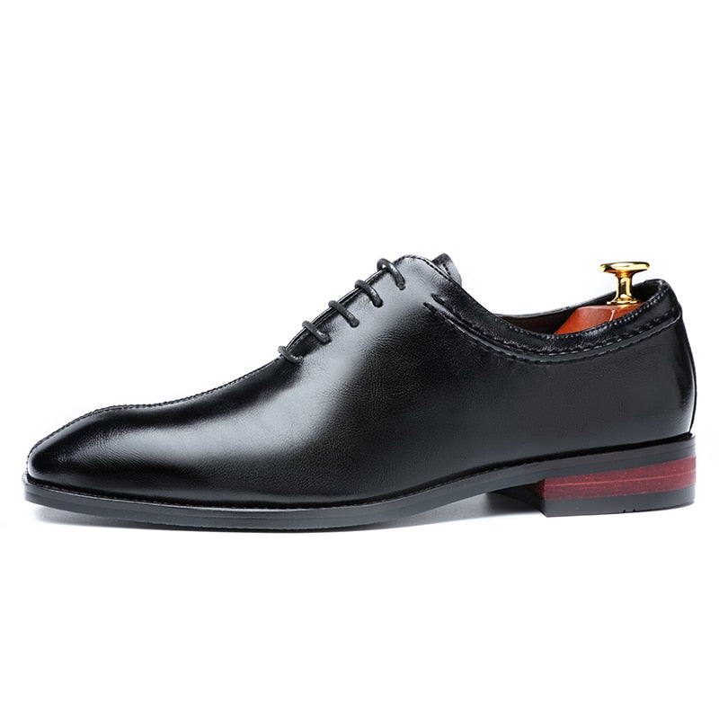 Gioele Lace-Up Loafers Dress Leather Shoe For Man