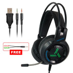 PC Gaming Headset 7.1 Gamer Surround Sound Bass Stereo Game Headphones