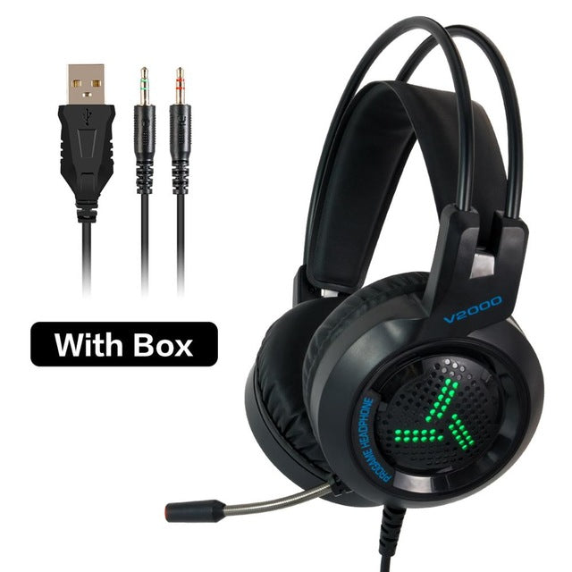 PC Gaming Headset 7.1 Gamer Surround Sound Bass Stereo Game Headphones