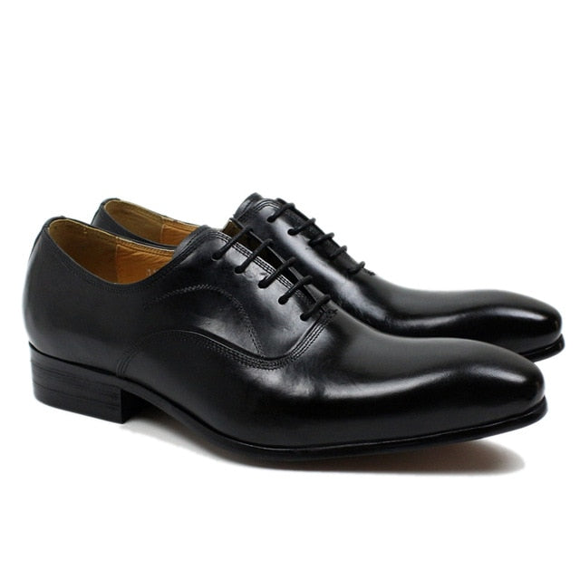 Pietro Hand Painted Genuine Leather Oxford Shoe
