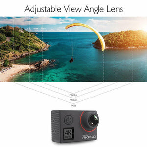 Akaso V50 Elite - Action camera - mountable - 4K / 60 fps - 20.0 MP - Wi-Fi - underwater up to 131.2 ft - soqexpress