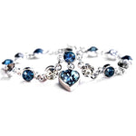 Ladies Ocean Heart Bracelet Austrian Crystal Zircon