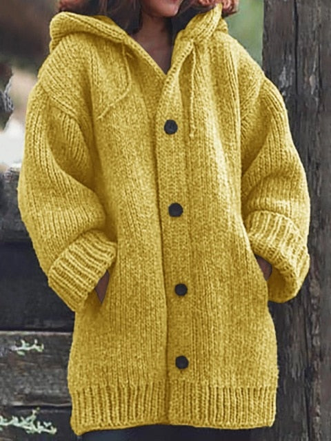 Long Coat Winter Women Knitting Coat Plus Size