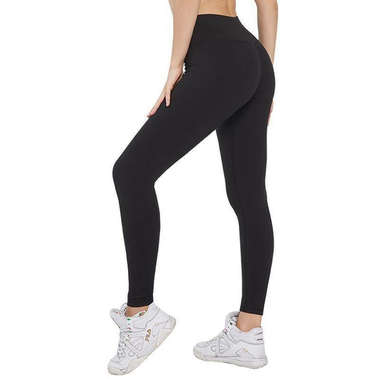 Women Black High Waist Push Up Leggings - soqexpress