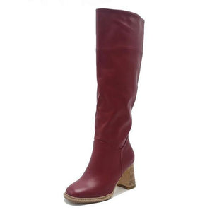 Casual Knee High Heel Warm Boots - soqexpress