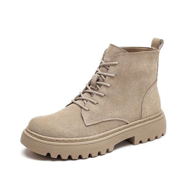 Flat platform Short Boots for women