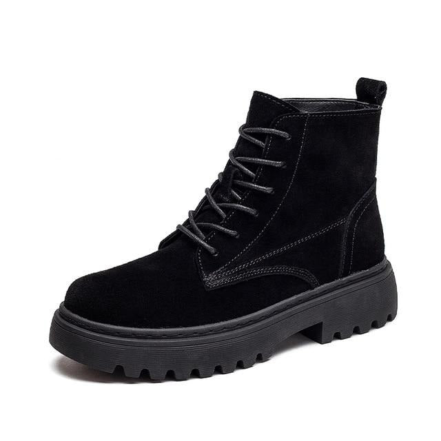 Flat platform Short Boots for women