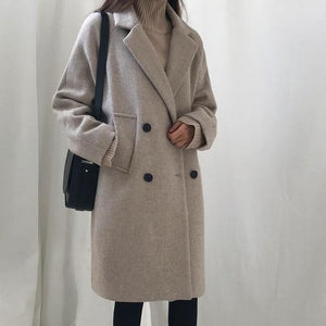 New Slim Style In Korean Version Long Sleeve Coat - soqexpress