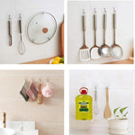 20Pcs Transparent Strong Self Adhesive Door Wall Hangers Hooks Suction Heavy Load Rack Cup Sucker for Kitchen Bathroom - soqexpress