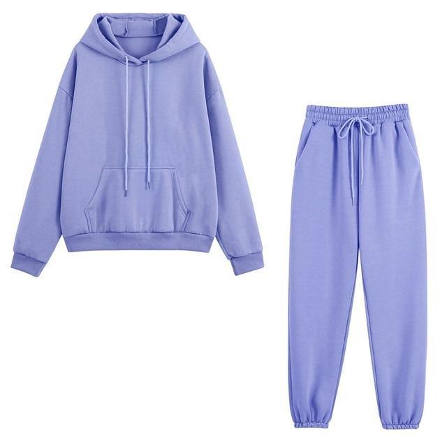Casual Long Sleeve Hooded Sweatshirt Outfit - soqexpress