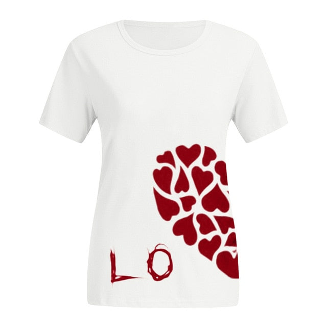 💕Couple T Shirt  Love Heart Print💕