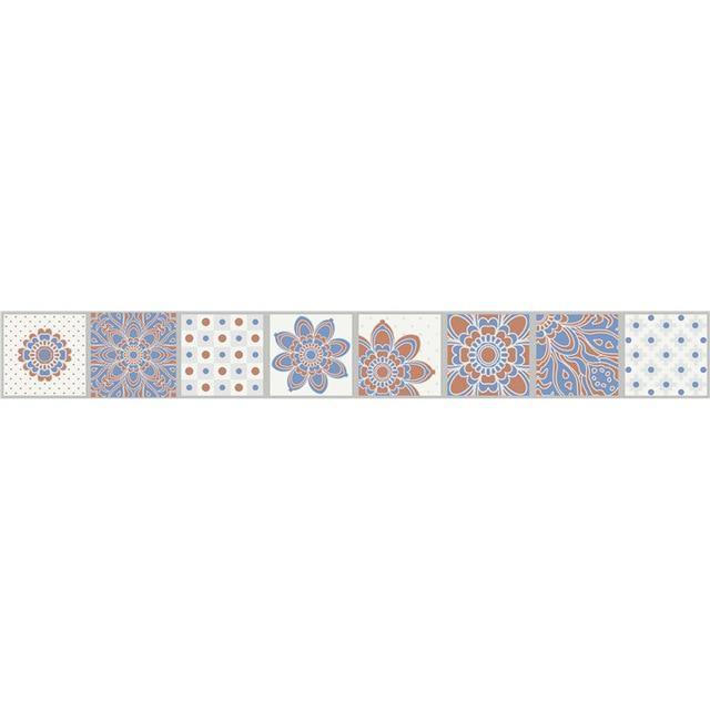 0.2x5m Waterproof Mandala Wall Tiles Stickers Waist Line - soqexpress