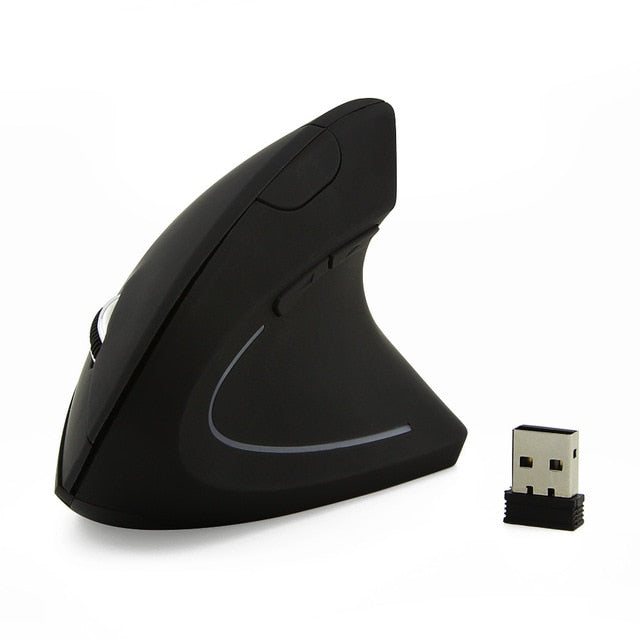 Wireless Mouse Ergonomic Optical 2.4G 800/1200/1600DPI Colorful Light