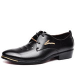 Men Dress Shoes Soft Pointed Toe Classic Fashion Business Oxford