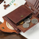 Genuine leather quality guarantee purse for male