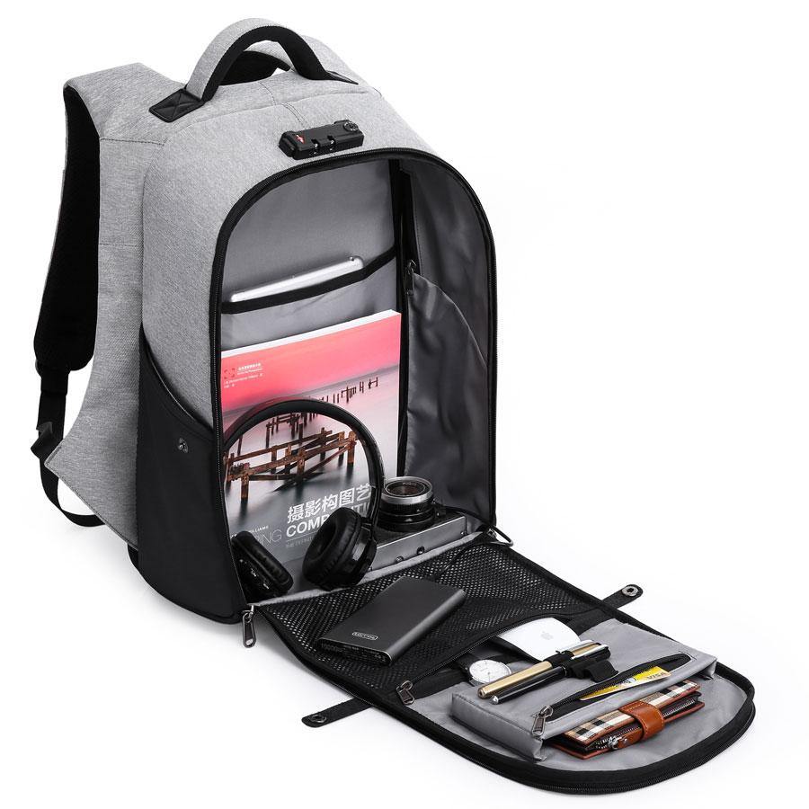 Anti-theft Design  Waterproof  15.6" Laptop Backpack with USB charging - soqexpress