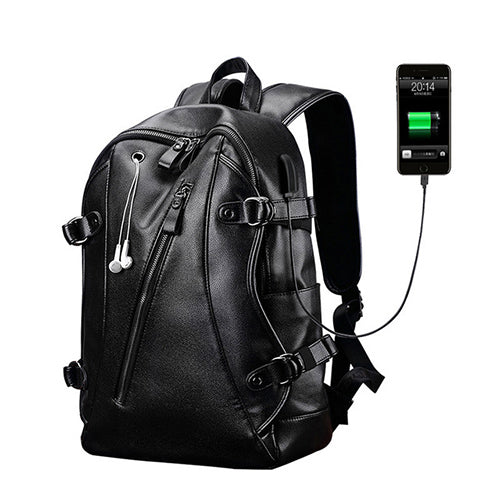 Unisex Backpack External USB Charge Waterproof  Backpack