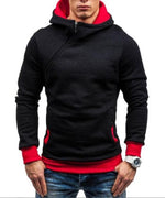 Fashion Hoodies Men Brand Solid hooded zipper