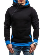 Fashion Hoodies Men Brand Solid hooded zipper