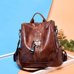 Youth Leather Backpack for women