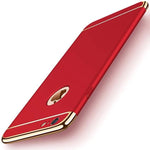 Luxury Gold Hard Case for iPhones Removable 3 in 1 Fundas Case