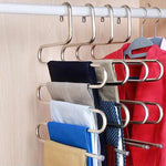 Multi-functional S-type trouser rack stainless steel multi-layer