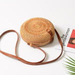 Handmade Woven Beach Round Straw Bags for Women