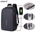 Anti-theft password lock laptop Teen boy girl waterproof outdoor travel bag - soqexpress