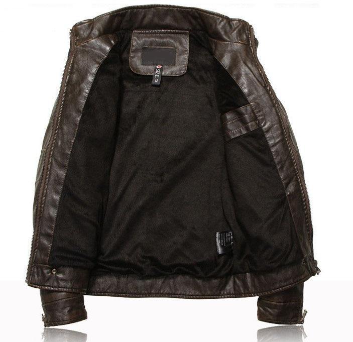 New arrive motorcycle leather jacket men - soqexpress